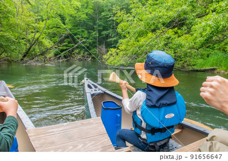 釧路川源流　初夏のカヌー行 91656647