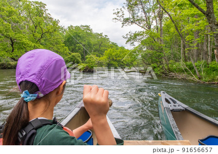 釧路川源流　初夏のカヌー行 91656657