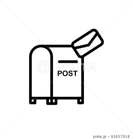 Illustration Vector graphic of Mail Box icon 91657018