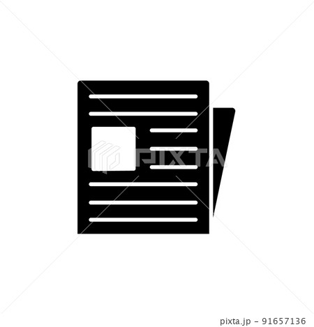 Illustration Vector graphic of Newspaper Icon Illustration Vector graphic of Newspaper Icon 91657136