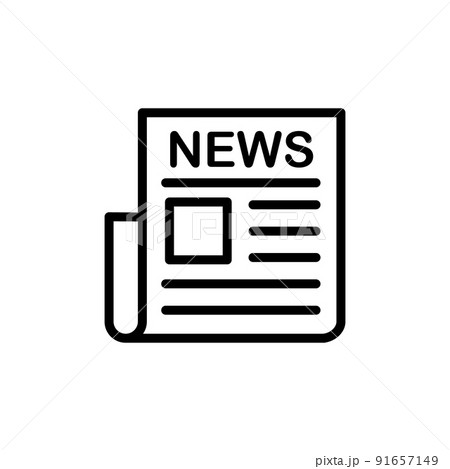 Illustration Vector graphic of Newspaper Icon Illustration Vector graphic of Newspaper Icon 91657149