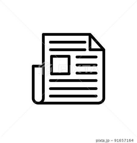 Illustration Vector graphic of Newspaper Icon 91657164