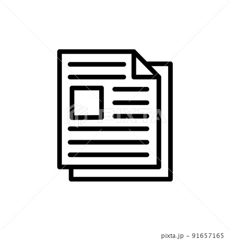 Illustration Vector graphic of Newspaper Icon 91657165