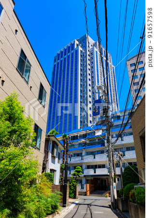 東京　渋谷区広尾の都市風景　恵比寿プライムスクエア 91657598