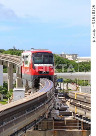 ゆいレールと分岐器(那覇空港) ゆいレールと分岐器(那覇空港) 91658356