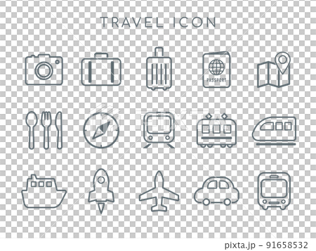 旅行圖標 91658532