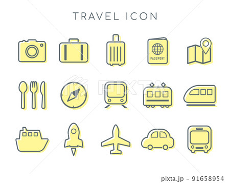 旅行アイコン 91658954
