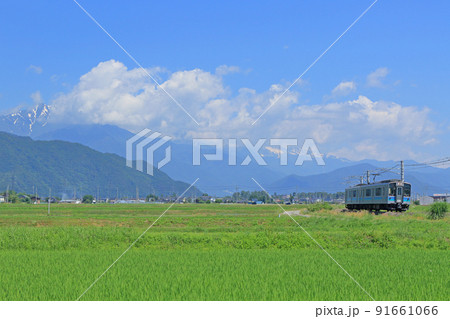 大糸線 梅雨明け 大糸線 梅雨明け 91661066