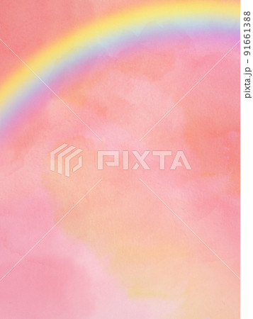 虹と空の素材 虹と空の素材 91661388