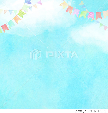 かわいい空の素材 かわいい空の素材 91661502