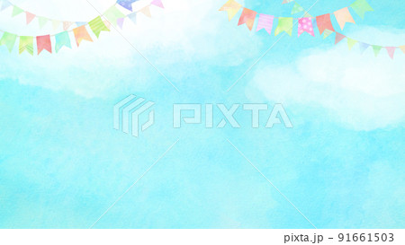 かわいい空の素材 91661503