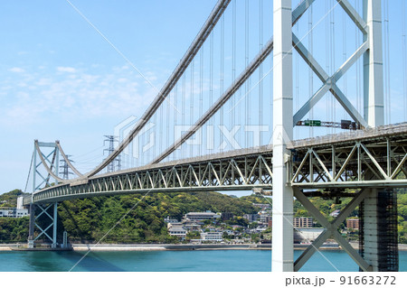 めかりPAより関門橋を望む 91663272