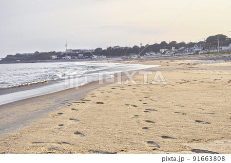 砂浜の軌跡 砂浜の軌跡 91663808