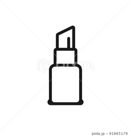 Lipstick, Lip color icon illustration 91665179