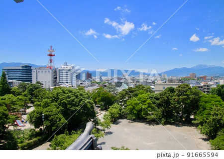 大垣城からの眺望・西方面（岐阜県・大垣市） 91665594