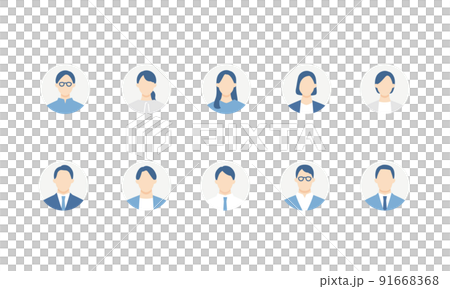 業務人圖標集圓圈背景 91668368