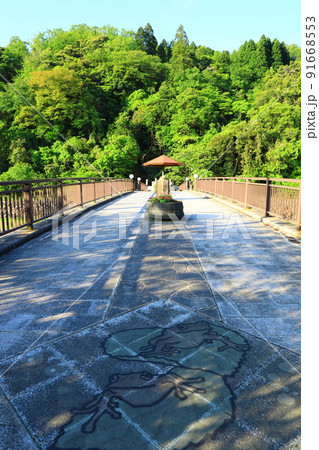 三朝温泉　足湯「かじかの湯」 91668553