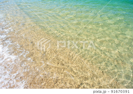 日本海の浜辺 (鳥取県 ハワイ海水浴) 日本海の浜辺 (鳥取県 ハワイ海水浴) 91670391