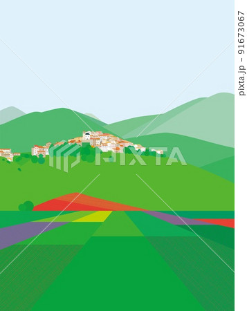 カステッルッチョ　castelluccio　di　norcia　ウンブリア　umbria　イタリア 91673067