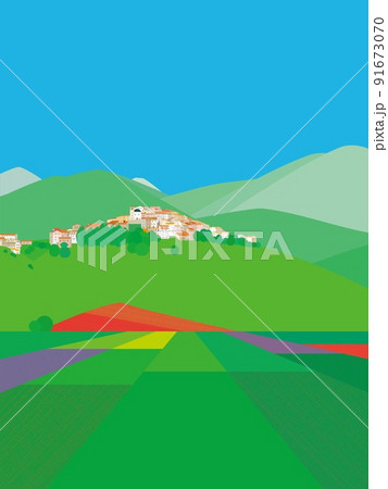 カステッルッチョ　castelluccio　di　norcia　ウンブリア　umbria　イタリア 91673070