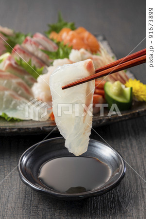 鯛の刺身 鯛の刺身 91673899