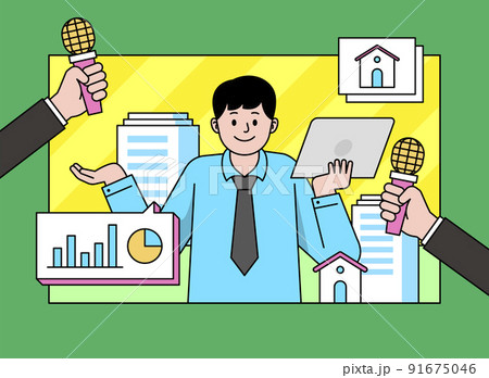 interviewing real estate agent 91675046