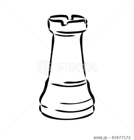 Hand-drawn sketch set of Chess pieces on a white background. Chess. Check mate. King, Queen, Bishop, Knight, Rook, Pawn. Vector icons. Hand-drawn sketch set of Chess pieces on a white background. Chess. Check mate. King, Queen, Bishop, Knight, Rook, Pawn. Vector icons. 91677172