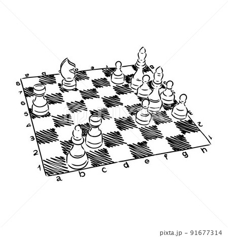 Chess Pieces Drawing Stock Illustrations – 731 Chess Pieces Drawing Stock  Illustrations, Vectors & Clipart - Dreamstime