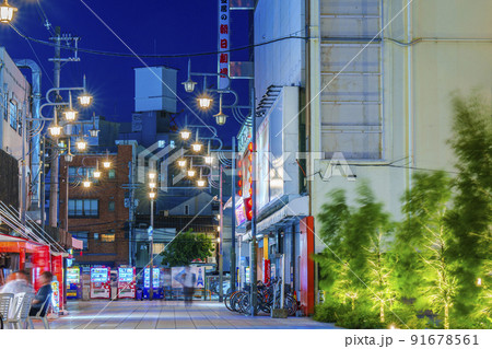 大阪　新世界　夜景（新世界本通） 91678561