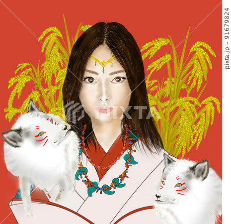 宇迦之御魂神のイラスト素材 [91679824] - PIXTA
