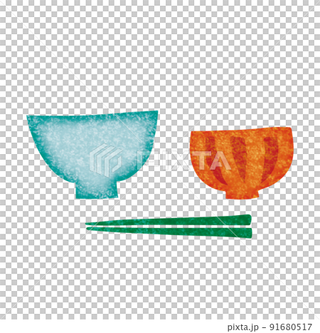 Tea bowl and chopsticks 91680517
