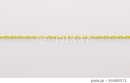 golden chain on the white background.3d rendering. golden chain on the white background.3d rendering. 91680571