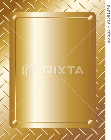 メタリックな背景　縦位置　ゴールド 91681343