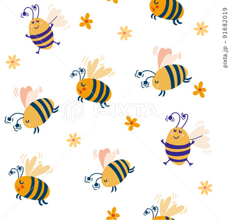 Honey Bee In The Garden On A Flower Background Bee Pictures Background  Image And Wallpaper for Free Download