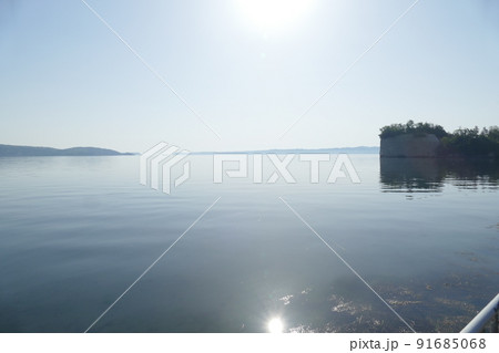 石川県 朝焼けの綺麗な能登島大橋 石川県 朝焼けの綺麗な能登島大橋 91685068