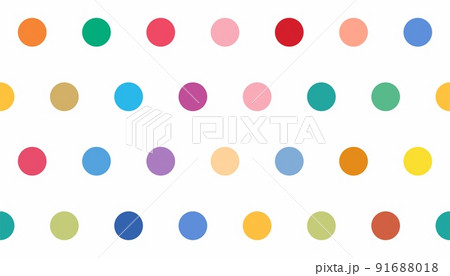 Abstract seamless background of multicolored circles. Abstract seamless background of multicolored circles. 91688018