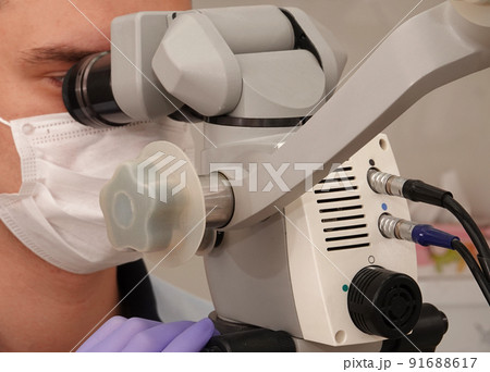Dentist doctor's tool close-up Dentist doctor's tool close-up 91688617