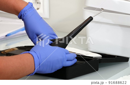 Dentist doctor's tool close-up 91688622