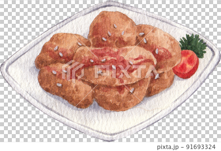 Chicken farm and food icon watercolor png 91693324