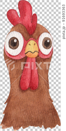 Chicken farm and food icon watercolor png Chicken farm and food icon watercolor png 91693363