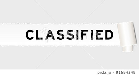 Ripped gray paper background that have word classified under torn part Ripped gray paper background that have word classified under torn part 91694349