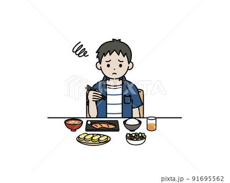 食欲がない 男の子 子供 食べれない 好き嫌い 朝食 イラスト 食欲がない 男の子 子供 食べれない 好き嫌い 朝食 イラスト 91695562