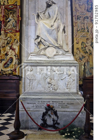 Grave of composer Gaetano Donizetti in Santa Maria Maggiore in Bergamo, Italy Grave of composer Gaetano Donizetti in Santa Maria Maggiore in Bergamo, Italy 91702985