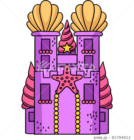 Castle Cartoon Colored Clipart Illustration Castle Cartoon Colored Clipart Illustration 91704012