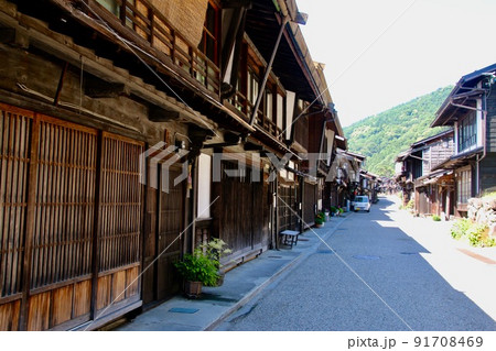 奈良井宿・中山道（長野県・塩尻市） 91708469