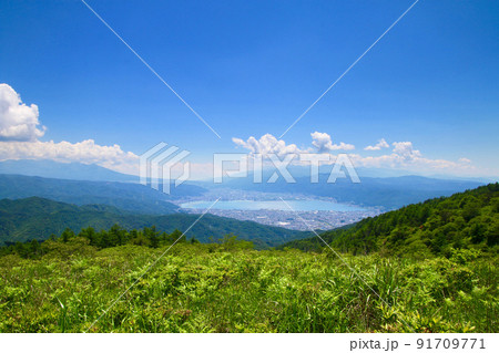 高ボッチ高原（長野県・岡谷市、塩尻市） 91709771