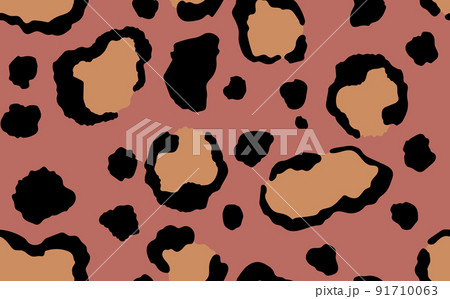 Abstract modern leopard seamless pattern. Animals trendy background. Color decorative vector stock illustration for print, card, postcard, fabric, textile. Modern ornament of stylized skin 91710063