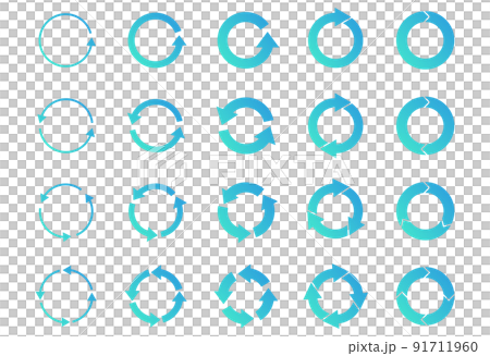 一組圓形箭頭 91711960