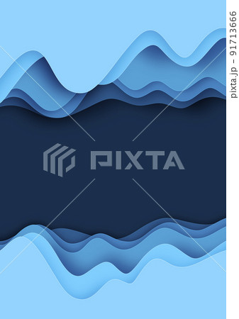 ペーパーカット-グラデーション-レイヤードスタイル ペーパーカット-グラデーション-レイヤードスタイル 91713666