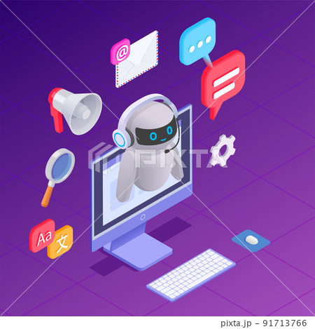 Chatbot Messenger Composition Chatbot Messenger Composition 91713766